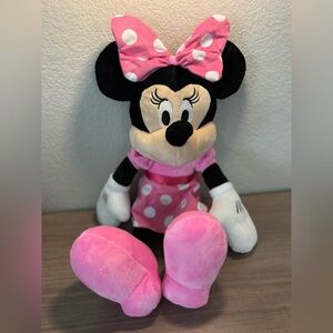 Disney Minnie Mouse Plush - Pink, Black, and White
